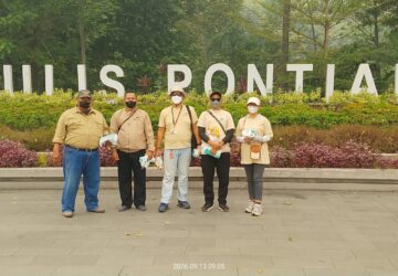 DPD Brigade Rakyat Nusantara (BRN) Kalbar,Lakukan Aksi Sosial Pembagian Masker di Tugu Digulis Pontianak